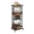 4-Tier Wine Rack Bar Cart with Wheels