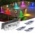 4 pack NATPOW Solar Wall Lights Outdoor Garden, Solar Fence Lights RGB Colour Changing Sold by LKA2 Store / FBA