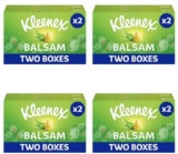 4 x Kleenex Balsam Facial Tissues – Multipack 2 Tissue Boxes – 4 for 3 (£6.60/£7.80 S&S)