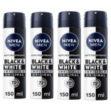 4 x NIVEA MEN Black & White Original Anti-Perspirant 150ml (£5.20 / £4.80 on S&S)