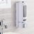 400ml Wall-Mounted Soap Dispenser Clear Window Hand Soap & Shower Gel Dispenser for Bathroom, Kitchen & Hotel Durable ABS Plastic Easy-Install Push-Button Pump