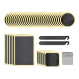 40Pcs Self-Adhesive Bike Patch Kit with 2 Levers, Metal Rasp