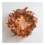 40cm Pre Lit Maple Leaf Autumn Wreath
