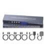 4K60Hz HDMI KVM Switch, 4-Port, Dual-Switch, Share Monitor & Keyboard/Mouse