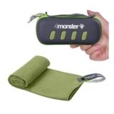 4Monster Microfiber Travel Towel, Small 15.7 X 31.5 In