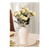 5 Branch 15 Heads Artificial Silk Rose Bouquet Wedding Party Decoration