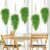 5 Pack Artificial Hanging Plant, Faux Bamboo Hanging Plants Artificial Foliage Fake Leaves Trailing Plant Weeping Drooping Plants Greenery Faux Fake Ivy Decoror for Indoor Outdoor Decor