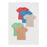 5 Pack Boys Multicoloured Summer T-Shirts