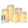 5-Pack LED Flameless Candles with Remote, Timer, Dancing Flame