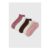 5 Pack Pink Tonal Heart Trainer Liner Socks