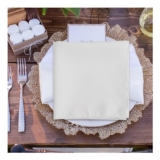 5-Pack White Cotton Table Napkins 50x50cm, Soft