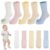 5 Pairs Toddler Knee High Socks with Grip Cotton Animal Grippy Socks for 1-3 Years – Sold by Onlkeow / FBA