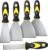 5 Pcs Wallpaper Scrapers Set 1 2 3 4 5 Stainless Steel for Drywall 0.7mm stainless steel, 5 sizes for drywall, plastering, paint & wallpaper. Rust-resistant, soft grip.
