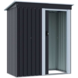 5 x 3 ft Outdoor Metal Storage Shed – Charcoal Black , Free delivery only
