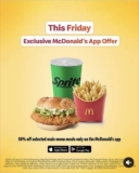 50% Off Selected Main Menu Meals via App (Big Mac, McCrispy, McChicken, Fillet-O-Fish, Quarter Pounder w/Cheese)