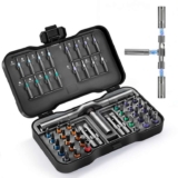 50-in-1 Magnetic Ratchet Screwdriver Set, S2 Steel Bits, T-Handle 58-tooth ratchet SB Bayinet FBA