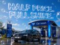 50% off First Car Wash with code (sent via email with sign up)