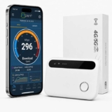 5G Mobile WiFi Router, Wi-Fi 6 Mobile Hotspot, Travel Router with nano SIM Card Slot with voucher. Sold by Pengjinyuanyao FBA