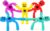 5Pcs Magnetic Travel Toys, Magnetic Robot Fidget Toys for Kids Cute Magnet Robots, Quiet Airplane & Road Trip Travel Essential Toy, Sensory Fidget Toys for Boys and Girls