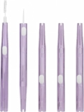 5pcs Phone Cleaning Kit, Charging Port Cleaning Kit with Bristles & Hook, Double-Sided Mini Brush Anti-Clogging Tool for USB-C/Charger Port, Compatible with Most Mobile Phones (Purple)