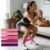 5pcs Resistance Bands Set Pink Workout/Yoga/Pilates Loops