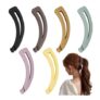 6 Large Banana Hair Clips for Women with Strong Hold