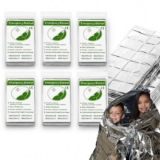 6 Pack Silver Emergency Foil Blankets – W/Voucher – Pre – Order