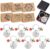 6 Pack Teacher Gifts Set, Thank You Teacher Gifts with Keychains, Greeting Cards, White Envelopes and Gift Boxes, Teacher Appreciation Gifts for End of Year, Graduation, Leaving Presents