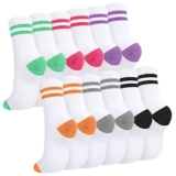 6 Pairs Athletic Socks, UK 5-8 Colorful Sports Gym Socks sold by Onlkeow FBA