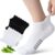6 Pairs Bamboo Trainer Socks Womens 3-5/6-8 Ladies Ankle Running Socks Breathable Short Sports Socks Summer