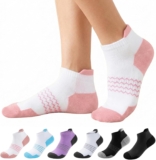 6 Pairs Bamboo Trainer Socks Womens Ankle Running Breathable
