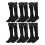 6 Pairs Girls Knee High School Socks