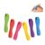 6-Piece Dual-Head Pencil Grips, 6-Color Silicone Anti-Slip