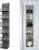 6-Tier Transparent Door Hanging Organizer with Foldable Design for Closet, Nursery, and Bathroom Storage (Gray)