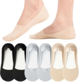 6 pairs No Show Trainer Socks Womens, Non Slip Invisible Socks for Ladies – Sold by Horuru / FBA