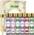 6 x 10ml Floral Essential Oils Set, Premium Fragrance Oils for Diffusers, Aromatherapy, Soap & Candle Making Scents – Rose, Lavender, Jasmine, Lily of The Valley, Peony, Violet