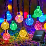 60LED 6M/20FT Solar Lights Outdoor Garden – 8 Modes & 8H Timer Solar String Lights Outside Waterproof for Garden, Patio, Yard, Camping, Wedding(Multi-Color)