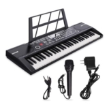 61-Key Electronic Keyboard Piano for Beginners with Sheet Music Stand