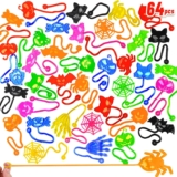 64 Pcs Halloween Sticky Hands Halloween Party Favors Treats Bag Fillers