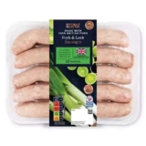 670 grams of Aldi SPECIALLY SELECTED Pork & Leek Sausages
