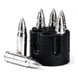 6PCS Bullet Whiskey Chilling Stones with Base