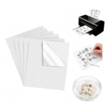 6Pcs A4 Water-Soluble Self-Adhesive Embroidery Stabilizer, Printable