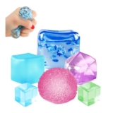 6Pcs Ice Cube Squishies, Large Stress Balls for Office