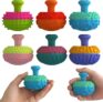 6Pcs Silicone Thumb Rocker Fidget Toys, Tactile Quiet Sensory Gadgets for Office Classroom Travel, Quiet Desk Fidget Set for Adults Teens, Autism ADHD Anxiety