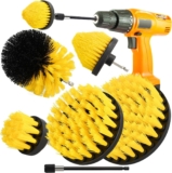 6pcs Drill Brush Attachment Set for Cleaning Showers, Tubs, Bathroom, Tile, Grout, Carpet