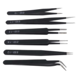 6pcs Precision ESD Tweezers Set, Anti-Static Stainless Steel, Non-Magnetic Curved Set (1.5mm) – Amazon Global Haul (discount at checkout)
