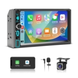 7-Inch Double Din Car Stereo with Wireless CarPlay/Android Auto