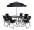 7-Piece Glass-Top Patio Dining Set