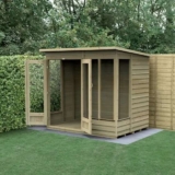7 x 5 Forest 4Life 25yr Guarantee Double Door Pent Summer House (2.26m x 1.7m)