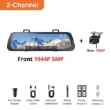 70mai Rearview Dash Cam S500 9.35 Touch Screen with store coupon. Sold by 70mai Official Store